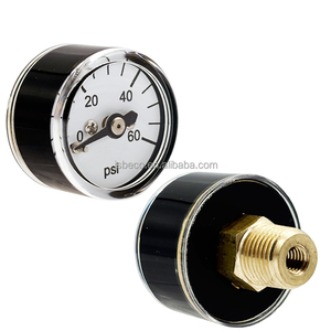 BECO 1 pulgada <span class=keywords><strong>Mini</strong></span> manómetro de aire con caja de plástico ABS, regulador de <span class=keywords><strong>Co2</strong></span> acuario 60psi manómetros - Product Image 1