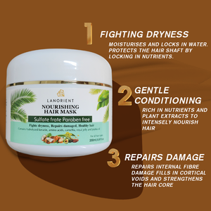 Traitement capillaire 2-en-1 à la kératine et aux protéines de collagène naturel <span class=keywords><strong>bio</strong></span>, marque privée, nourrissant, lissant et réparateur - Product Image 3