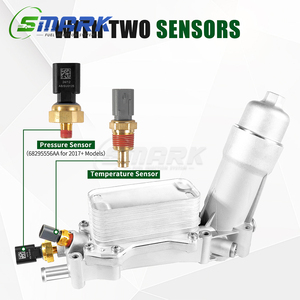 68310865AB Adaptateur de boîtier de filtre de refroidisseur d'huile moteur pour 2017 <span class=keywords><strong>2018</strong></span> DodgeCharger <span class=keywords><strong>Challenger</strong></span> Chrysler200 300 GrandCherokee 3.6L - Product Image 4