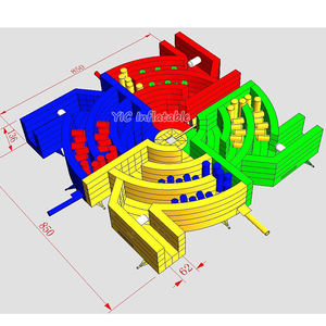 <span class=keywords><strong>Parcours</strong></span> d'obstacles Dizzy X Rodeo ou obstacles gonflables Dizzy Meltdown ou jeux géants gonflables mécaniques Dizzy - Product Image 4