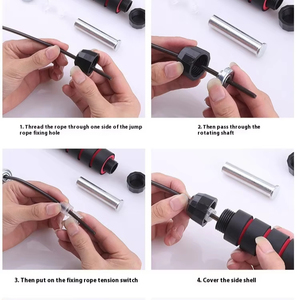 เชือกกระโดด PVC คุณภาพสูง OEM สำหรับออกกำลังกายที่บ้าน เชือกเหล็กถ่วงน้ำหนักอัจฉริยะ สำหรับผู้ใหญ่ นักเรียนมัธยม ช่วยเผาผลาญไขมัน - Product Image 4