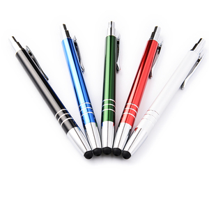 Aceptar el logotipo de impresión de material y color 2 en 1 tablet punta de goma stylus pen - Product Image 3