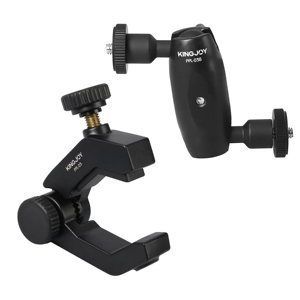 Support de guidon/poteau en aluminium noir Kingjoy, fabricant direct, pour caméras d'action Insta360 et Hero - Product Image 1