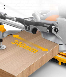 เลื่อยตัดองศาไฟฟ้าอเนกประสงค์ อลูมิเนียม สำหรับงาน DIY มอเตอร์ไร้แปรงถ่าน กำลังไฟ 2200 วัตต์ เครื่องมือไฟฟ้าสำหรับงานอุตสาหกรรม - Product Image 4