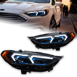Dynamic Signal Animation DRL <strong>LED</strong> <strong>Headlights</strong> for 2017-2020 for Fusion Mon-deo 6500K Front New Condition Car - Product Image 1