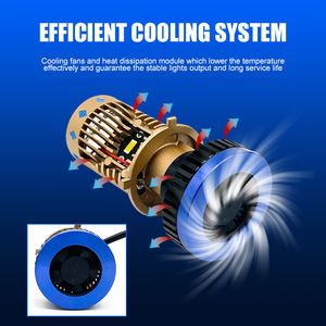 Carolyn หลอดไฟหน้า LED H4ลำแสงสูงต่ำ, C-T8ไฟ LED H4โคมไฟ LED H4โคมไฟเลเซอร์ LED 55วัตต์ H4เลเซอร์ LED 12V - Product Image 5