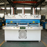 Machine de soudage sans soudure à alimentation automatique KZ-208 Kezhi Intl, 2 moteurs chauds 1 froid, 19,5 kW, pour le gaufrage et le moulage de tiges de chaussures en maille TPU pour baskets