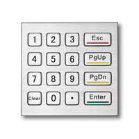 Clavier numérique métallique OEM robuste et anti-poussière 3x4 boutons en acier inoxydable pour contrôle d'accès extérieur et sécurité