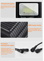IP67 impermeable al aire libre 50W 100W 200W reflector led focos 200W 300W 400W 500W Luz de inundación LED solar