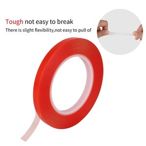 Сверхпрочная клейкая красная двухсторонняя лента прозрачная акриловая водонепроницаемая лента для домашних животных, активируемая водой клейкая лента - Product Image 3