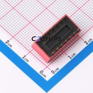 DR-07HT DIP Switch Through hole Component (THT),P=2.54mm Switch Flat Toggle, Raised Type Single Pole Single Throw 7 2.54mm - Product Image 2