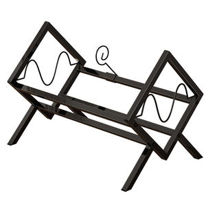 Étagère de présentation de disques vinyles et <span class=keywords><strong>CD</strong></span> extensible et mobile de grande capacité, design moderne rotatif, en fer et bois, meubles écologiques pour la maison - Product Image 6