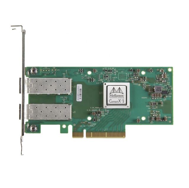 MCX512A-ACAT Connect X-5 EN Adapter Card 10/25GbE Dual-Port SFP28 PCIe 3.0 X8 Wired Internal Used Stock Server Wireless WiFi