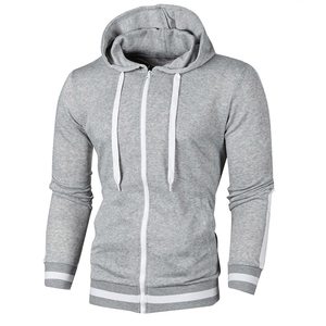 Conjuntos deportivos ligeros y cómodos para hombre, conjuntos deportivos para correr con cremallera completa, conjuntos deportivos con logo personalizado. - Product Image 3