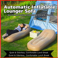 Canapé-lit de camping avec pompe à air intégrée, canapé gonflable pour la maison, siège gonflable, fauteuil gonflable