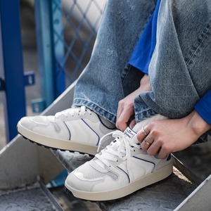 Zapatos de suela gruesa para hombre, estilo americano retro, casuales de negocios, versátiles, deportivos, de béisbol, de ocio, zapatillas blancas. - Product Image 3