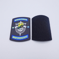 Patchs en caoutchouc 3D et étiquettes en silicone pour vêtements, sacs à dos et chapeaux, à crochets et boucles, en PVC, gaufrés, ronds, souples, pour couture et DIY