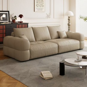 Canapé <span class=keywords><strong>de</strong></span> style nuage pour salon (3 places) Canapé gonflable <span class=keywords><strong>de</strong></span> style crème résistant <span class=keywords><strong>aux</strong></span> <span class=keywords><strong>griffes</strong></span> <span class=keywords><strong>de</strong></span> <span class=keywords><strong>chat</strong></span> - Product Image 2