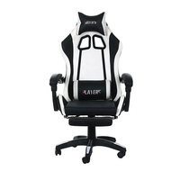Chaise d'ordinateur pivotante en cuir PU à dossier haut, haute pureté, pour jeu, course, bureau, Gamer, vente en gros