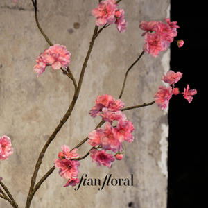 פרחי אפרסק מלאכותיים ריאליסטיים של FONG IAN, קישוט מודרני לאביב, ראש השנה, יום האם, חתונה, מסיבה, סידור שולחן לבית - Product Image 4