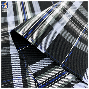<span class=keywords><strong>Tissu</strong></span> de haute qualité 60/40 polyester/coton 195gsm <span class=keywords><strong>tissu</strong></span> teint en fil à carreaux <span class=keywords><strong>pour</strong></span> jupes d'uniforme scolaire plissées - Product Image 3