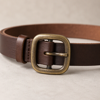 Boucles de ceinture pour hommes d'affaires, logo gravé sur mesure, alliage de zinc, métal résistant à la rouille, anti-rayures, pour ceinture en cuir