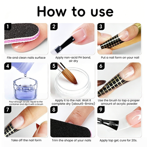 Poudre acrylique crémeuse 3-en-1 <span class=keywords><strong>Ellis</strong></span> Nail en bouteille, couleurs <span class=keywords><strong>Nude</strong></span>/Rose/Transparent/NEON, séchage rapide, pour ongles français, haute performance - Product Image 4