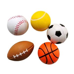 Lot de 12 balles anti-stress compressibles en mousse pour le sport : baseball, basketball, soccer, football – Gadgets de relaxation, jouets sensoriels, pour fêtes - Product Image 4
