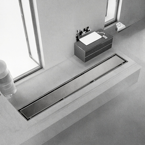 Siphon de sol linéaire moderne rectangulaire en acier inoxydable 304 316 pour douche, installation facile - Product Image 3