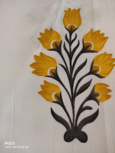 Sérigraphie en tissu de lin de coton imprimé de fleurs avec motif de fleurs pour la fabrication de robes rideau serviettes couverture de Table - Product Image 3