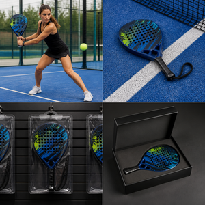 ไม้พายปาเดล Elite Diamond Carbon โครงสร้างเสริมแรง ให้แรงตีทรงพลัง เหมาะสำหรับผู้รักกีฬาพลังสูงระดับสูง รองรับ OEM/ODM - Product Image 6
