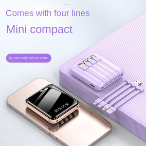 หน้าจอดิจิตอลกระจกขนาดเล็กอเนกประสงค์ของขวัญมือถือสายเข็มขัดด้วยตนเอง<span class=keywords><strong>10000</strong></span> mA ชาร์จสมบัติพกพา - Product Image 2