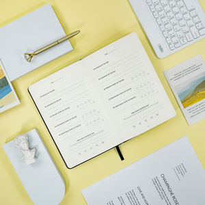 Diario de impresión personalizado, cuaderno de cuero de entrenamiento Endnote, suministros de oficina, cuaderno de trabajo diario, mindful Planner - Product Image 5