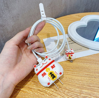 Étui de protection de câble de données de dessin animé Anti-casse 20W pour téléphone portable Apple, protecteur de câble USB d'enroulement de chargeur en Silicone