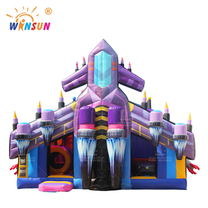 Winsun บ้านเป่าลมทรงปราสาทสีเด้งได้สำหรับเด็กกลางแจ้งพาณิชย์ - Product Image 2
