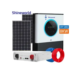 Shineworld On Grid 5kW 8KW Photovoltaic Power Generation Solar Energy System Complete Set Hybrid