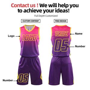 Jersey Basket Kustom Nama & Nomor untuk Anak & Dewasa, Jersey Basket Poliester, Seragam Basket - Product Image 3