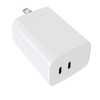 Meilleur Choix : Chargeur Pliable 65W Double Port GaN PD 3.0 Type-C QC3.0 SCP OVP/OCP OTP Ignifuge 5V3A pour Écouteurs, Appareil Photo, Ordinateur Portable, Téléphone Mobile