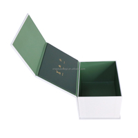 Boîte de parfum cosmétique magnétique de luxe avec logo personnalisé, finition mate, emballage en carton, boîte à couvercle non pliable