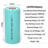 Batterie LFP4 semi-solide 32700 certifiée CE UN38.3, 3.2V 6000mAh, batterie en pochette, batteries lithium-ion prismatiques
