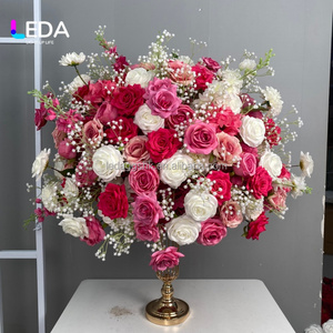 Boule de fleurs rose LEDA de 70 cm, décoration de mariage, boule de fleurs artificielle, centre de table pour la décoration de mariage - Product Image 6