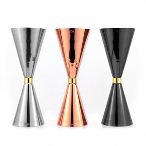 Jigger à cocktail double embout Mr.Slim 1+2oz en acier inoxydable SS304, personnalisable avec logo, outils de barman, doseur avec marquage de mesure - Product Image 3