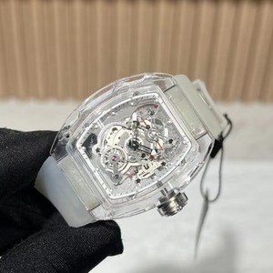 Montre mécanique tourbillon de luxe haut de gamme en cristal de saphir, de qualité supérieure, style tonneau, livraison incluse - Product Image 3