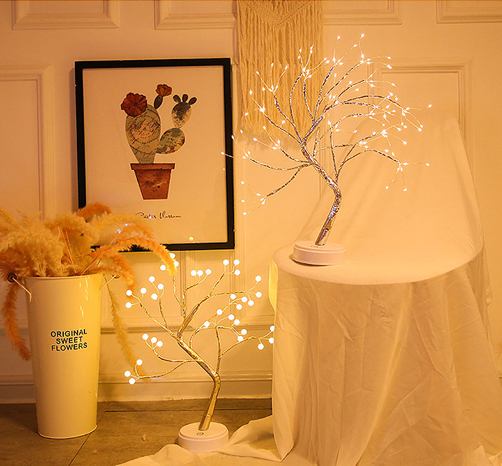 Kanlong Рождественское украшение свет H45cm вишневый Дерево освещение жизни для дома свадьбы отеля Декор Стола