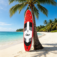 Planche à pagaie gonflable OEM de 11 pieds (33 pouces de large) pour SUP, avec logo personnalisé, pompe et aileron inclus, idéale pour le plaisir en famille sur le lac
