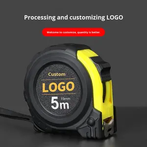 Cinta Métrica Enrollable de Acero Inoxidable de 5m con Soporte, 19mm de Ancho, 0.16mm de Grosor, Suministros de Fábrica al por Mayor - Product Image 2