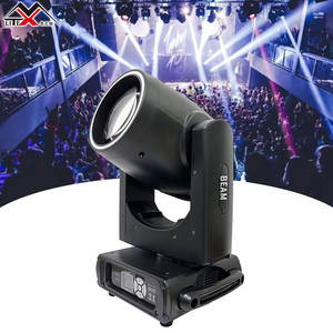 Luz de haz prismático BSW 380 de alta calidad, cabezal móvil de 380W con control DMX RGBW, 14 colores, clasificación IP20, autopropulsado - Product Image 2