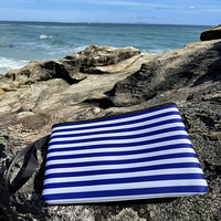 Pochette cosmétique imperméable en néoprène, personnalisé, pochette à fermeture éclair, sac sec pour couches, pour piscine de plage, landau de gymnastique