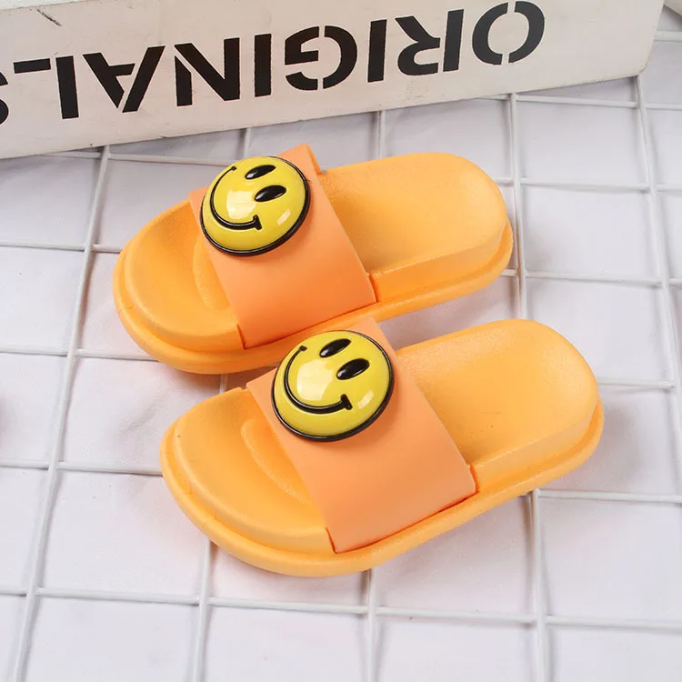 Fashion Kids Slippers House Children's Slides Shoes Summer Cute Smiley PVC EVA Sandals Slippers