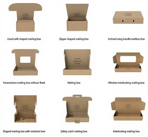 Bán buôn sóng Hội Đồng Quản trị hộp bưu phẩm màu hồng gấp vận chuyển hộp giấy quần áo bao bì hộp với biểu tượng tùy chỉnh - Product Image 5